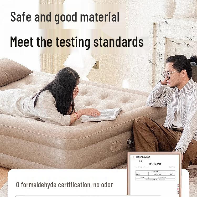 Automatic PVC Inflatable Double Mattress for Trucks - Foldable Air Cushion Bed