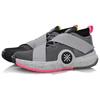 Баскетбольные кроссовки Li Ning All City 7 Амортизирующие Скользкие Устойчивые к истиранию Средней высоты Мужские Серый Розовый ABAN047-2