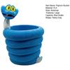 Blue Snake Popcorn Bucket Large Capacity Portable 3D Printed Reusable Popcorn Snack Bowl Container Cartoon