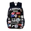Unisex School Backpack With Printed Characters And Pu Interior For Educational And Daily Use
