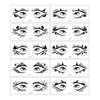 10 Sheets Halloween Spider Eye Tattoo Stickers Face Temporary Tattoos DIY Bat Skull Spider Web Pattern Scary Eye Shadow Stickers for Adult Kids