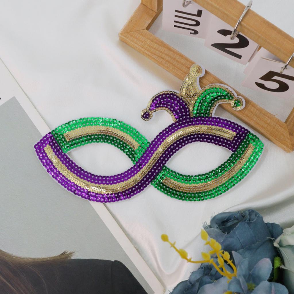 New Three-color Sequin Half-face Mask For Masquerade Parties And Carnivals