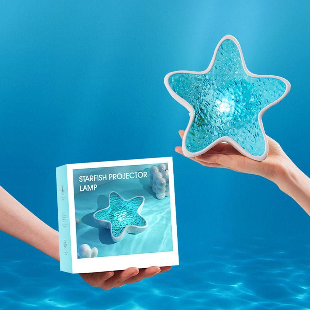 White Noise Water Ripple Projector Bedside Lamp Sea Wave Lamp New Ocean Projection Lamp
