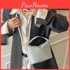 Pu Texture Woven Single Shoulder Crossbody Bag Solid Color Handbag Fashion Women