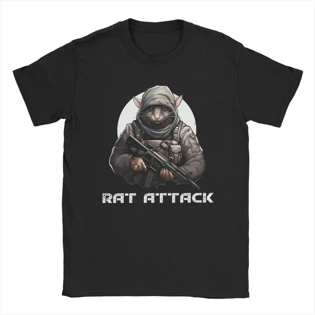 Винтажная футболка Escape From Tarkov Rat Ratting Is Sport для мужчин, с круглым вырезом, хлопковая