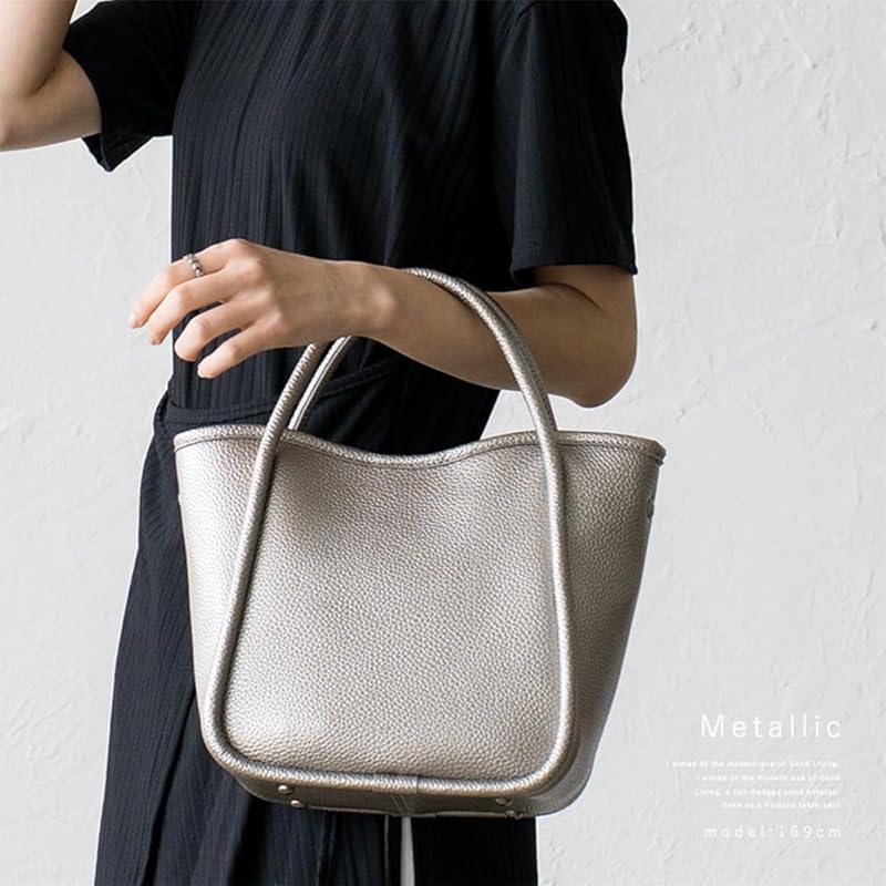 [VITAFELICE] Vita Felice piping 2way mini tote bag ladies inb-10044p (metallic)