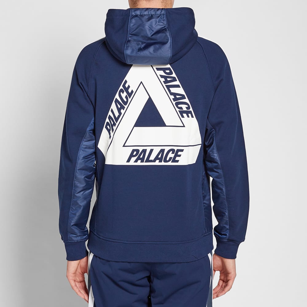 Palace Куртка Adidas Frterry с капюшоном и треугольным логотипом X Adidas, верхняя одежда унисекс, синяя AZ6593