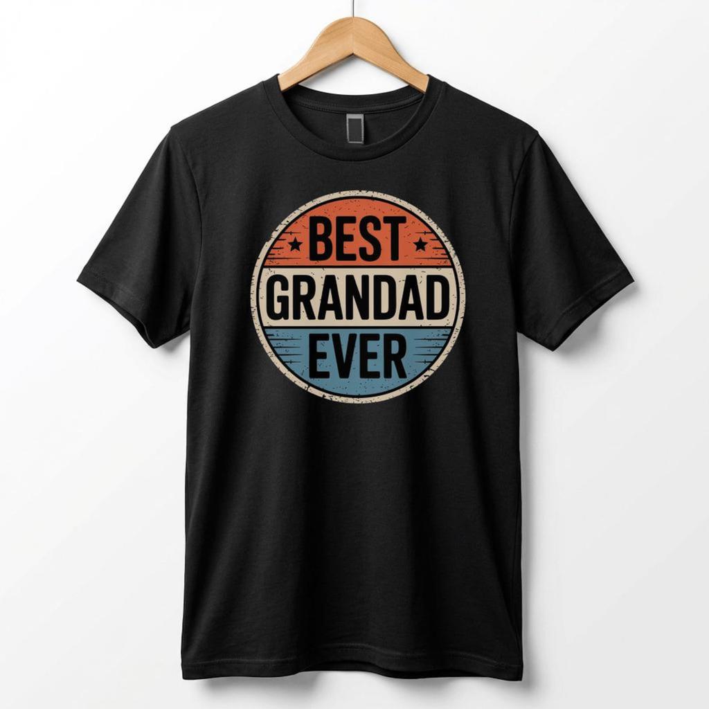 Retro Grandad T-Shirt, Vintage Sunset Emblem Tee T-shirt