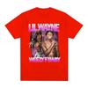 Футболка рэпера Lil Wayne Weezy F Baby Графические футболки Унисекс Женские Винтажные Панк Короткий рукав Оверсайз Футболка Хип-хоп Уличная одежда