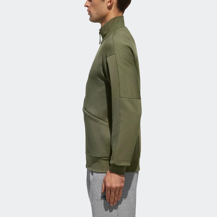 adidas Куртки Мужские Базовые Зеленые Стойка Умеренная Инструктор DM5190