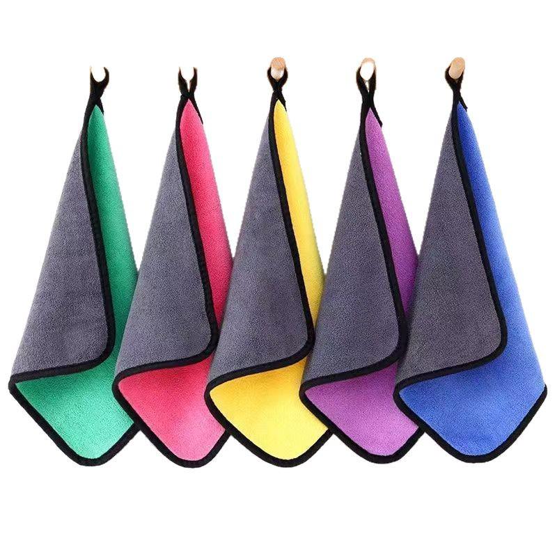Quick-Drying Coral Fleece Car Wash Towel – Highly Absorbent Cleaning Cloth for Large Vehicles