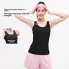 Жилет для йоги Juyitang Breathable Mesh - утягивающий, с открытой спиной, летний телесный оттенок