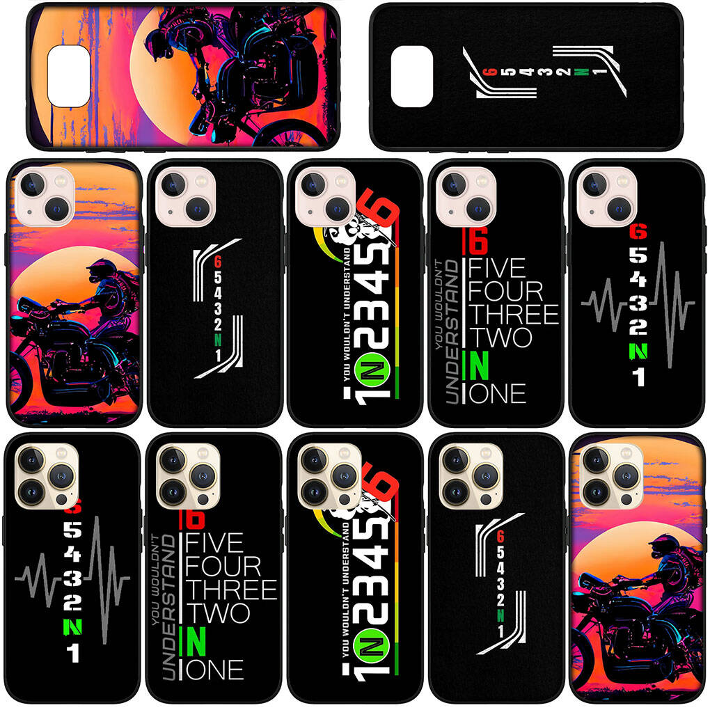Phone Case for iPhone 17 16 15 Plus Huawei P30 P20 Lite Redmi Note 14 12 11 13 Pro Max OPPO A60 A80 A40 A18 A38 A54 Motorcycle Motorbike 1N23456 Cover