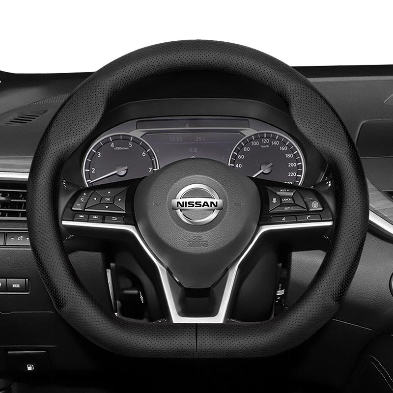 BGU1 For Nissan D-Shaped Steering Wheel Cover Ultra-Thin Micro Fiber Leather Sylphy Sentra Altima Teana Qashqai Xtrail Kicks Rogue