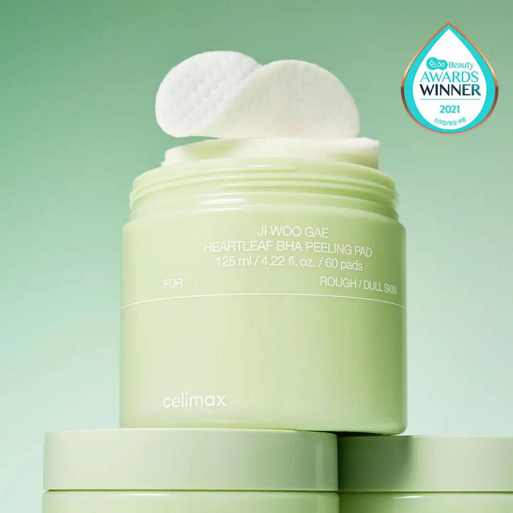 celimax Jiwoogae Heartleaf BHA Peeling Pad 60 Pads