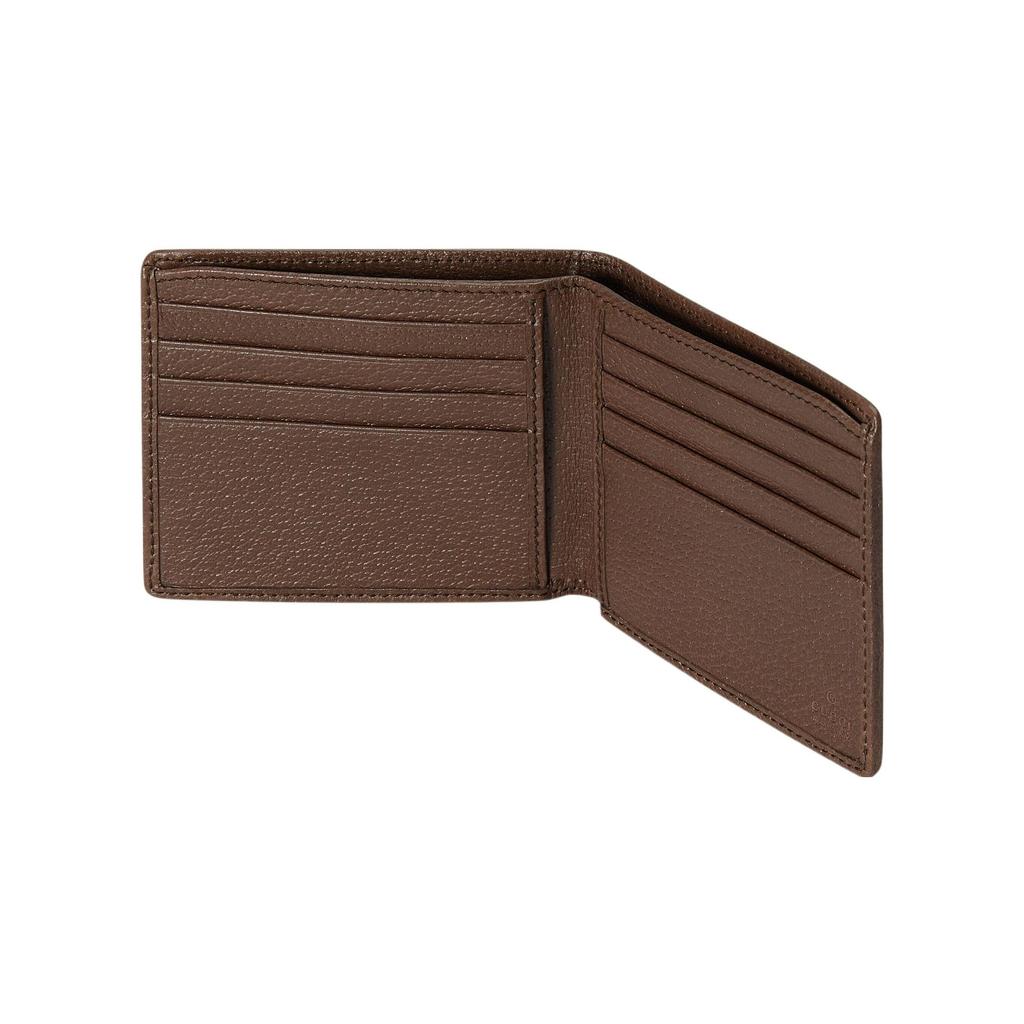 GUCCI Jumbo GG Canvas With Leather Binding Wallet Extra Large Men's Camel/Ebony 699308-UKMBG-2572