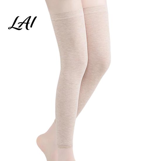 Extended Knee Warmers Soft for Cold Protection Breathable Cotton Leg Sleeves Anti Pads Slip Warmers Elastic Thermal Autumn Winter Unisex Sleeves