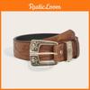 Pattern Flower Fashion Metal Buckle Decoration Women Casual Belt For Daily Use