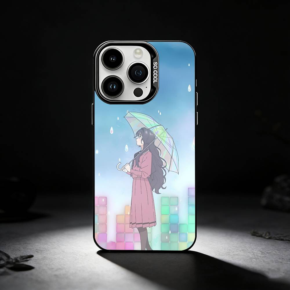ANIME Kaoruko W-Waguri Phone Case For iPhone 17,16,15,14,13,12,11 Plus,Pro Max,XS,Colored silver phone case