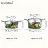 KEMORELA 1 шт. Стеклянная кастрюля 2,5 л/3,5 л Жаростойкая кастрюля для тушения Кастрюли с двумя ручками с крышкой для кастрюли Посуда из боросиликатного стекла