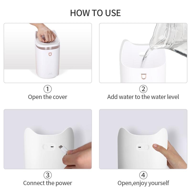 AIR HUIDER 3L DOUBLE COOL DIFOME AROMA-DIFOME WITH LED COLOURED LED LIGHT PROMOTES HUIDER | Humidifiers