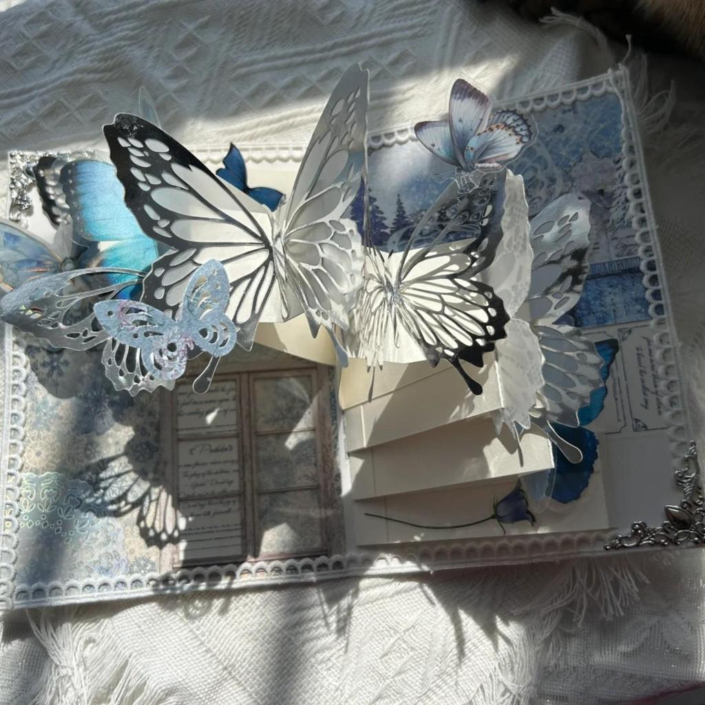 Набор для создания DIY Pop-up Книжного Светильника-Бабочки в Подарок на День Святого Валентина или Циси