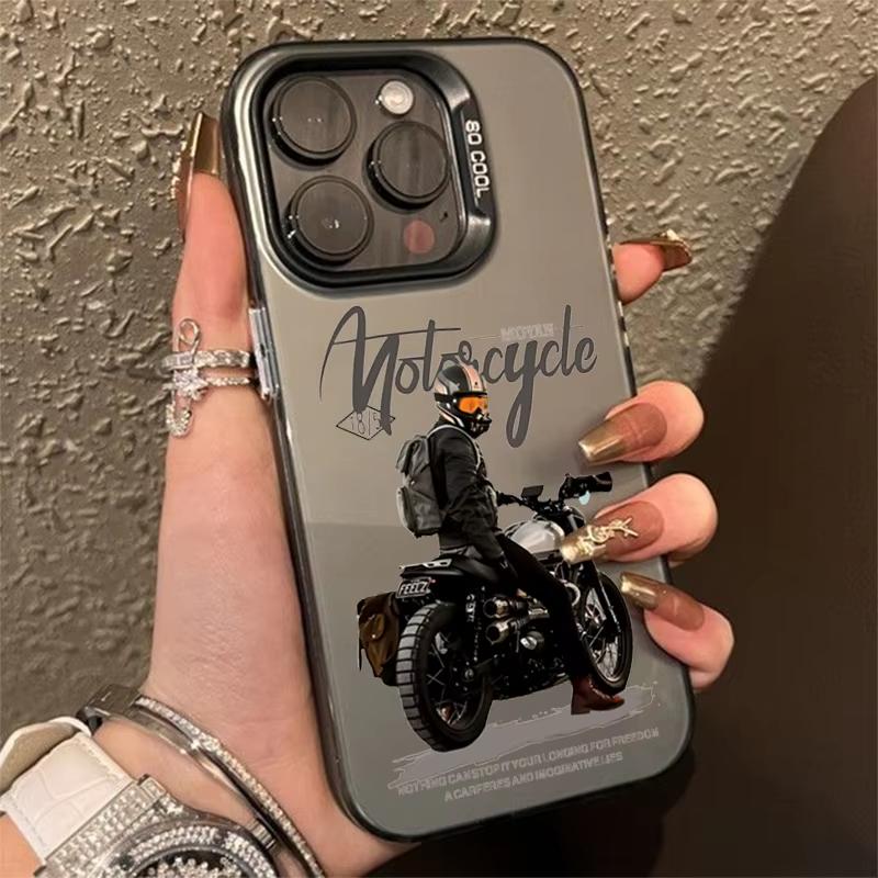 Чехол для телефона для Xiaomi Mi 15 T Pro 14T 13T 12T Mi 17 Pro 15 14 13 12 11 Lite 5G Модный Крутой Мотоциклист Мотоцикл Жесткий Матовый Чехол