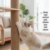 Компактное многоуровневое деревянное дерево для кошек со встроенным домиком-капсулой