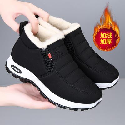 Хлопковая обувь женская зимняя бархатная теплая хлопковая обувь повседневная обувь нескользящая мягкая подошва тканевая обувь женская обувь