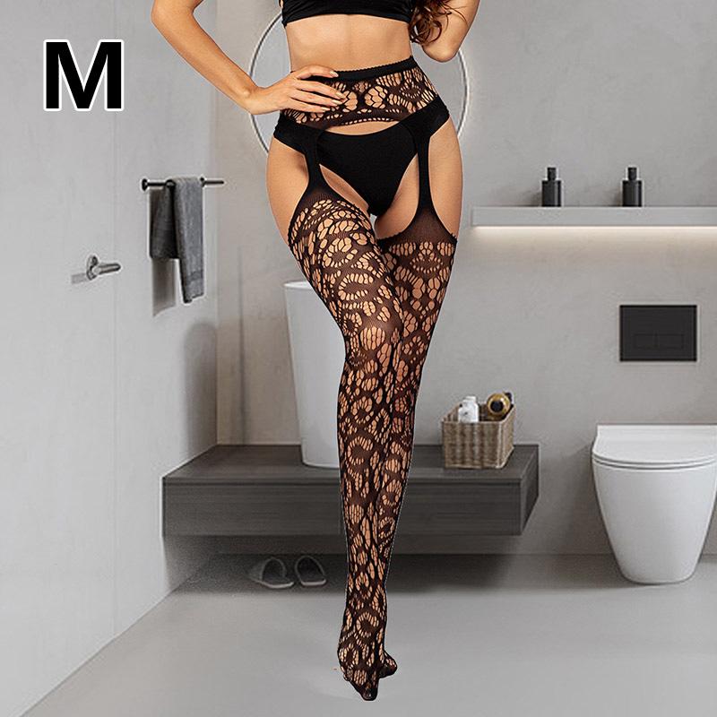 1 пара сетчатых носков, чулки до бедра, колготки в сеточку, чулки на подтяжках, прозрачные