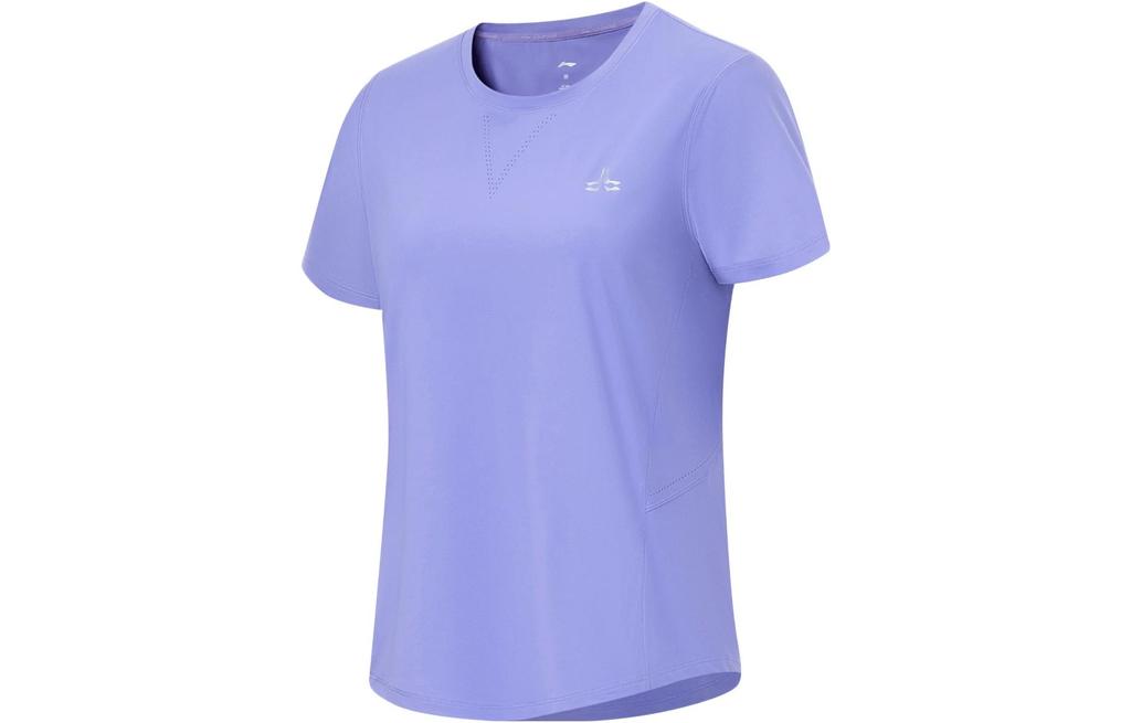Li Ning T Shirt Women's Light Iris Purple ATST646-2