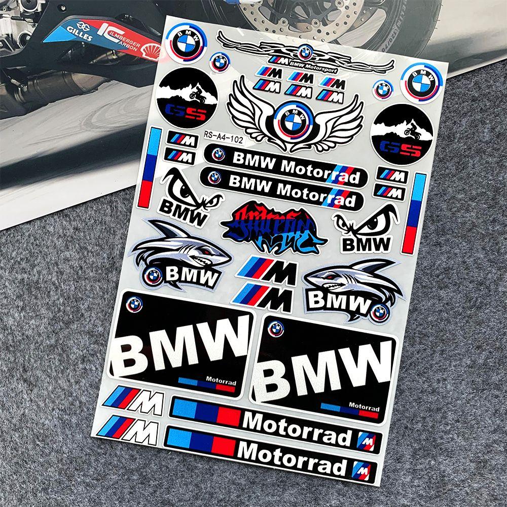Kfwhl7 Светоотражающие наклейки для мотоциклов BMW - Наклейки на шлем с логотипом BMW для G310GS/S1000RR/1200GS