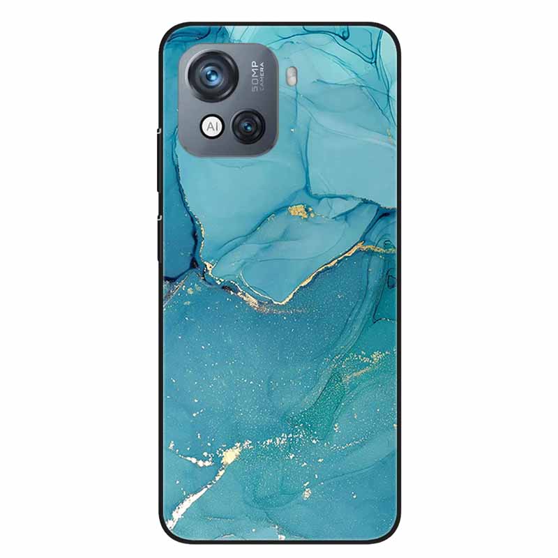 For Blackview Oscal C80 Case C 80 Marble Printing TPU Silicon Soft Phone Covers for Oscal C80 OscalC80 Back Cases Black Shells