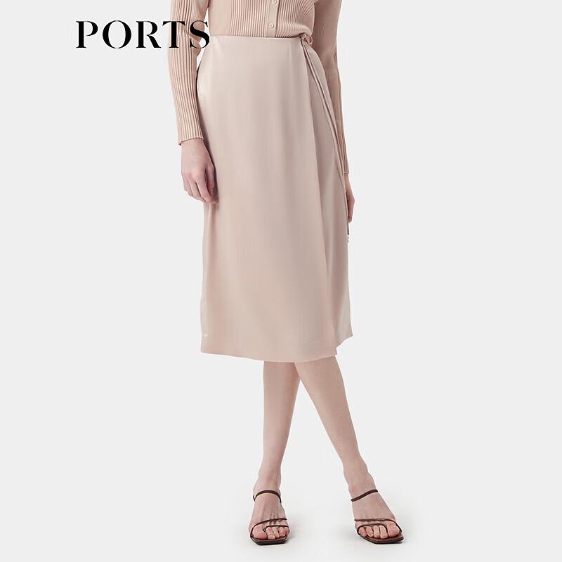 PORTS Women's Creamy Pink Midi Skirt