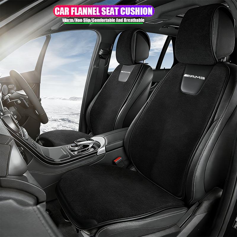 Car Plush Seat Cover Front Rear Cushion Protector Pad Decal For Mercedes Benz AMG GLC W203 W206 W220 W205 W211 W212 W201 W210
