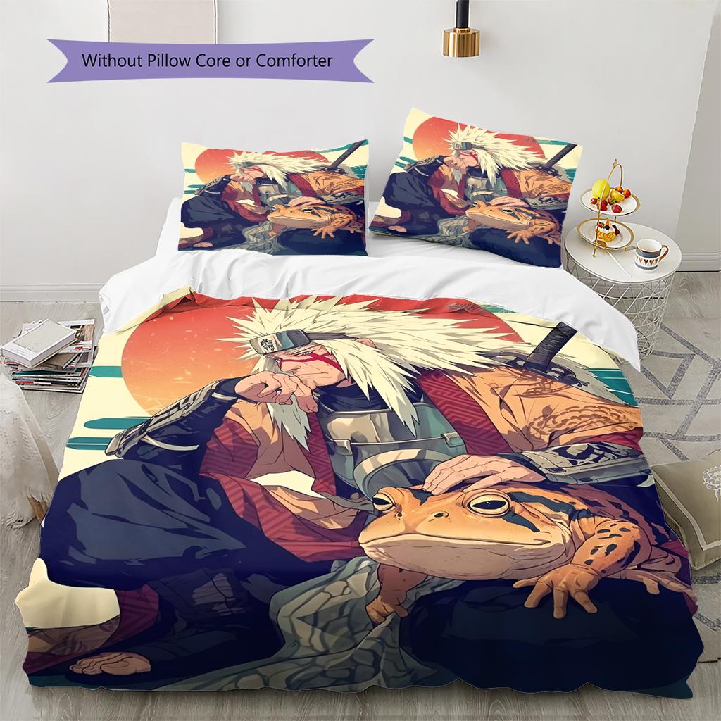 Мультяшный Узор Комплект Постельного Белья Одеяло Пододеяльник Наволочка Домашний Декор Подарок на День Рождения (1 пододеяльник + 2 наволочки, без наполнителя)