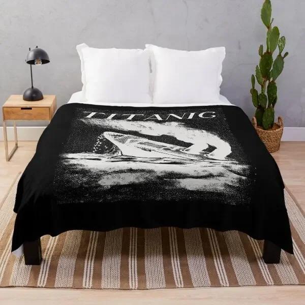 Titanic Sinking Throw Blanket Super Soft Fuzzy Cozy Warm Plush Blanket for Bed Couch Chair Living Room Spring Fall Winter Spring