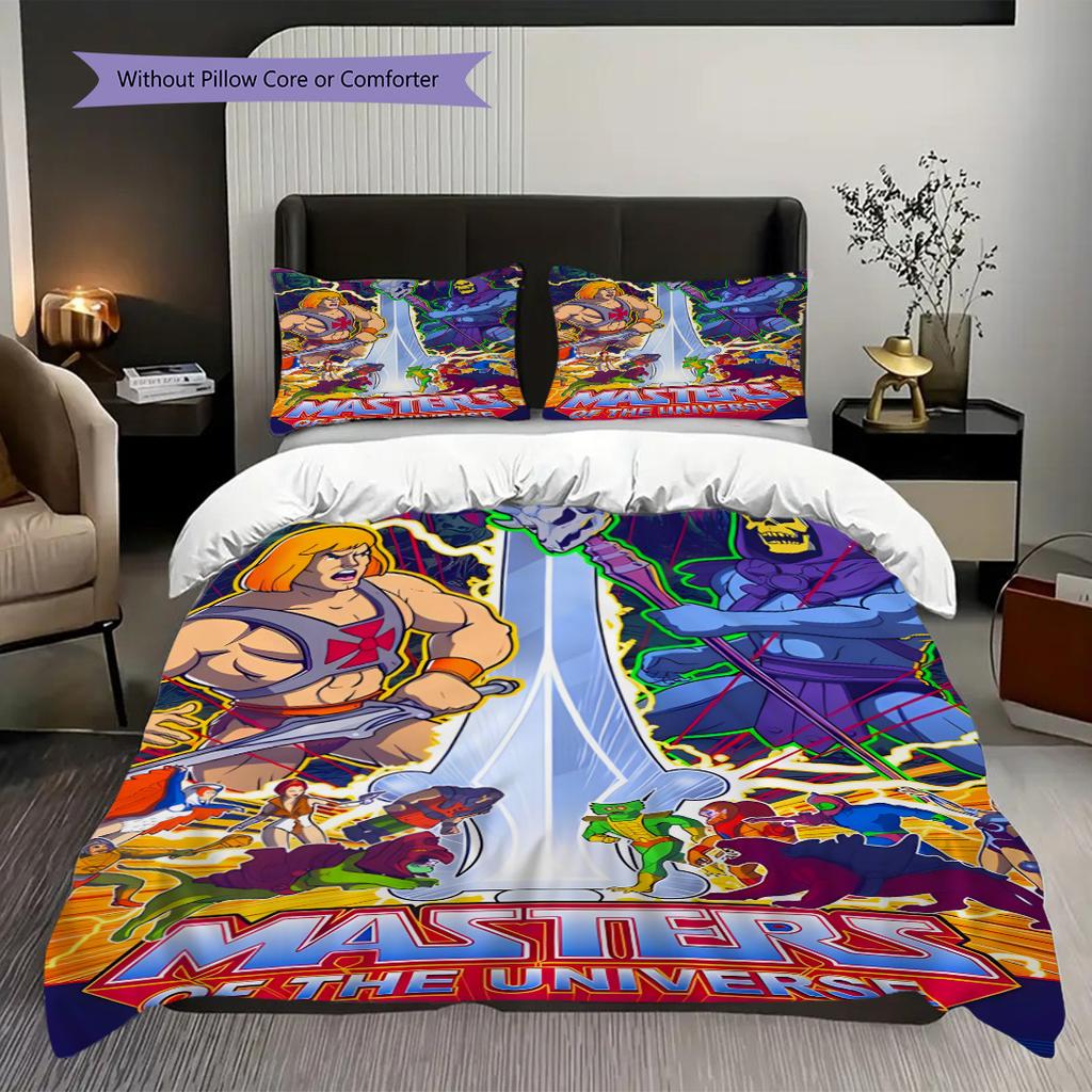 Masters Universe Heman Vs Skeletor Bedding 1 Duvet Cover 2 Pillowcase Without Core Duvet Cover And Pillowcase Christmas Birthday Gift