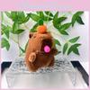 Capybara Bubble Colorful Plush Keychain Stuffed Animal Doll Decoration Pendant