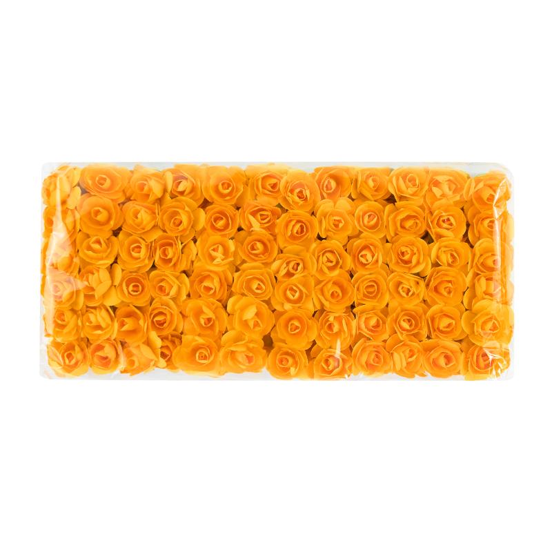 144pcs Mini 2cm Paper Rose Flower Heads Bouquet Artificial For Wedding Home Decoration Scrapbooking DIY Wreath