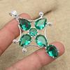 Индиколит, турмалин, драгоценный камень, стерлинговое серебро 925 пробы, изысканный кулон ручной работы, подарочные ювелирные изделия