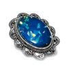 Blue Triplet Opal Gemstone Handmade 925 Sterling Silver Jewelry Ring Size 8 Q2a84