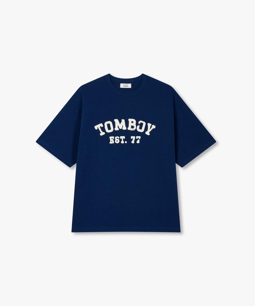 STUDIO TOMBOY [Men] Tomboy Embroidered Short Sleeve T-Shirt_Navy 9156222316