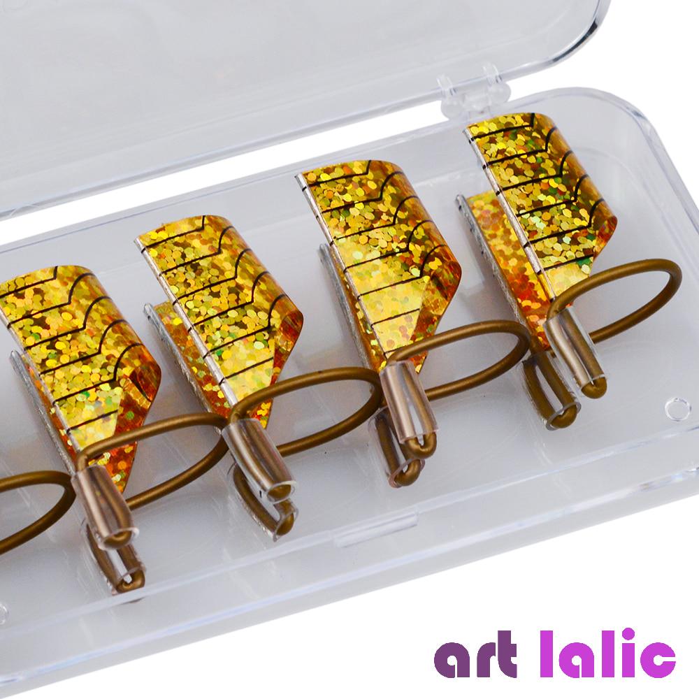 5Pcs/Set Nail Art Reusable Nail Forms for UV Gel Manicure Nail Tips Extension Guide Tools