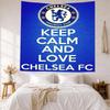 Chelsea Football Club Logo Wall Decor Tapestry Art For Pet Memorial Birthdaywedding Party Backdrop Family Gift