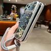 Кожаный чехол-шнурок с принтом «Черепаха и рыба» для iPhone 18 Pro Max Гибридный противоскользящий мягкий чехол из TPU+PU для iPhone 17 16 15 14 13 Pro Max
