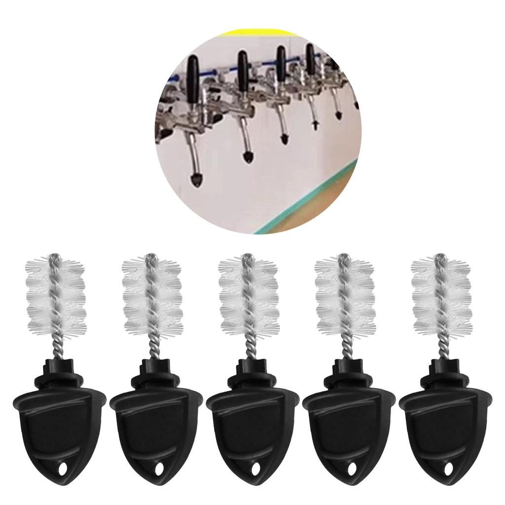 Набор из 5 заглушек для пивных кранов и щеток для чистки кранов разливного пива, обеспечивающих чистоту и свежесть кранов