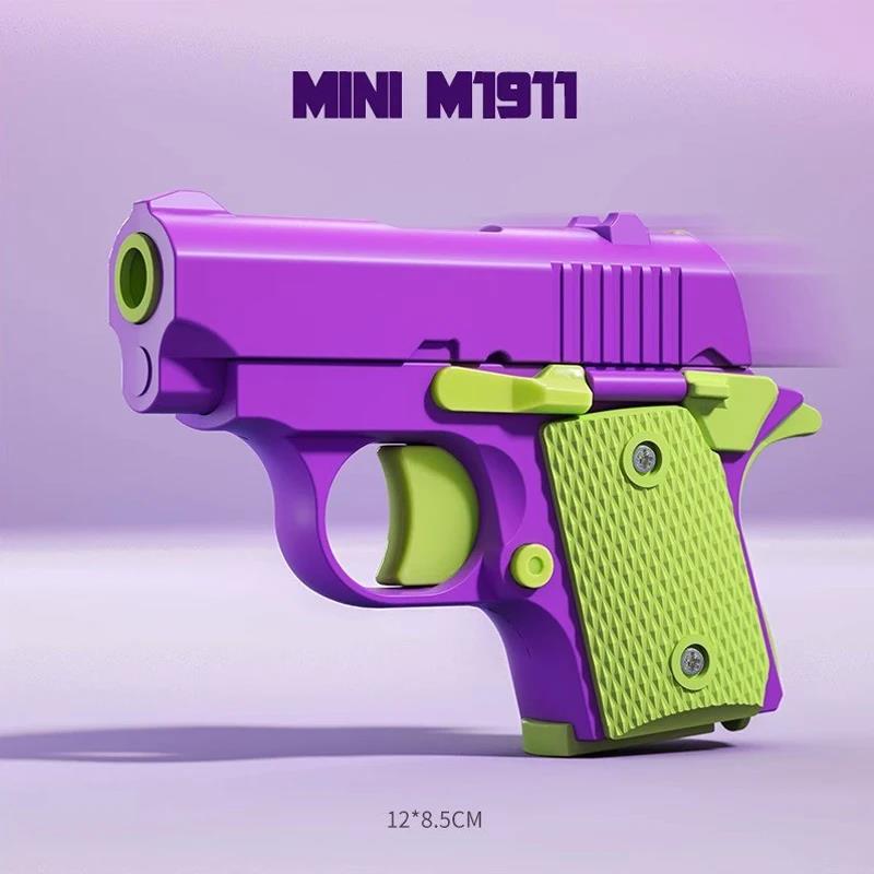 Новое поступление Снятие стресса АБС-пластик Мини 1911 3D-печать Гравитационный пистолет-игрушка Фиджет Пистолет Игрушка Подарок Рекламная игрушка Для мальчиков