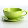 240ml Espresso Coffee Cup with Saucer,Large Soup Mug with Handles,Multiple Colors for Hot Chocolate Mocha Cappuccino Latte