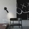 Minimalist Nordic Style Bedroom Background Wall Lamp Bedside Reading Light Study Lighting Design Sense Living Room Black White